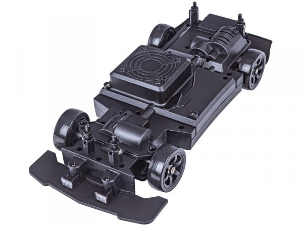 DUŻY Samochód Do Driftu Auto RC Drift 1:16 2,4 GHz PARA DYM Srebrny Dodge 4WD LED