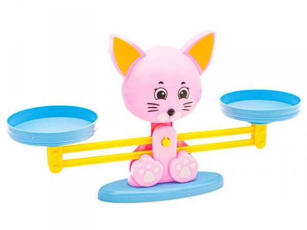 Gra Nauka Liczenia - Równoważnia Waga Szalkowa Kot - Cat Balance