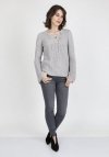 Sweter damski MKM Kylie SWE 117 Szary