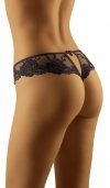 Stringi damskie Wol-Bar Sartarella Czarne