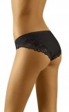 Figi damskie Wol-Bar Fluffy Soft Czarne