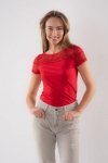 Bluzka damska Eldar Dorita czerwona