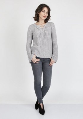 Sweter damski MKM Kylie SWE 117 Szary