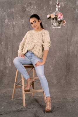 Sweter damski Merribel Marynesta Beige