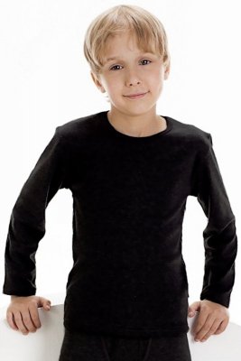 Koszulka Cornette 214 Kids czarna