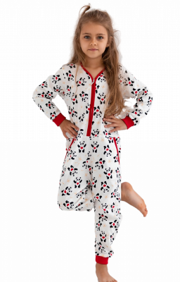 Piżama dziewczęca Kombinezon Sensis Panda Kids 110-128