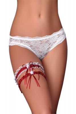 Podwiązki Garter Set Maroon Livia Corsetti