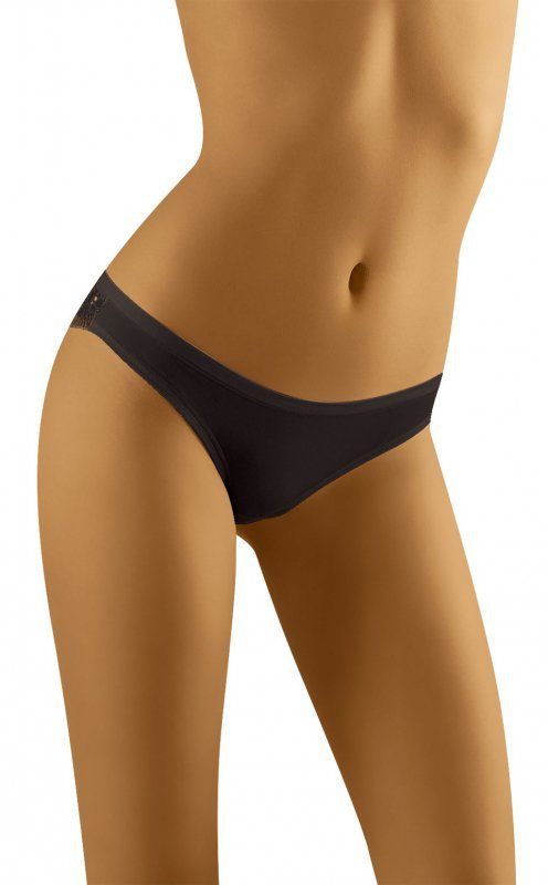 Figi damskie Wol-Bar Flossy Soft Czarne