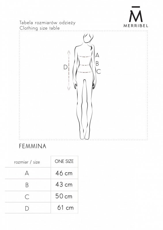 Bluzka damska Merribel Femmina Black