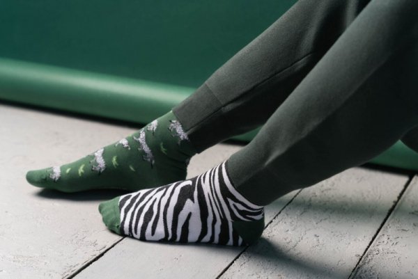 Skarpety More Zebra 079-A059 Zielone