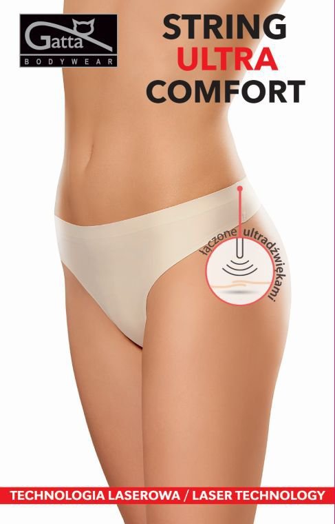 Stringi damskie Gatta 1589s ultra comfort białe
