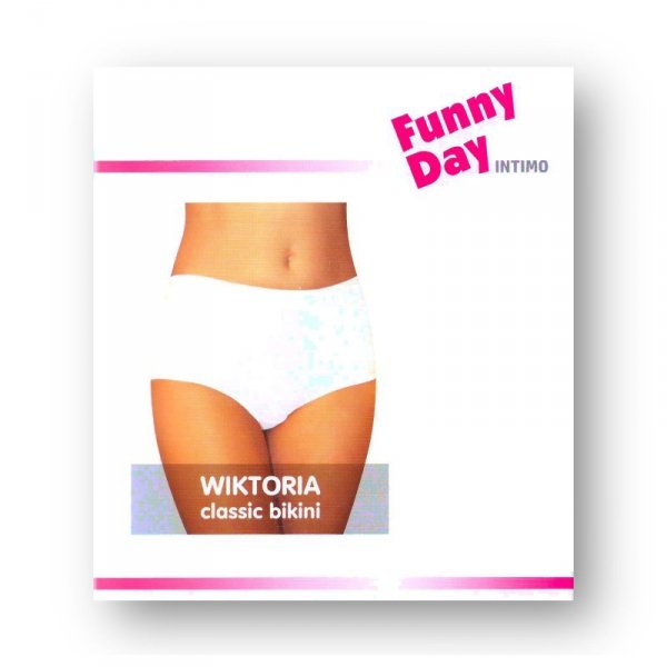 Figi damskie Funny Day Wiktoria 2-pak beżowe