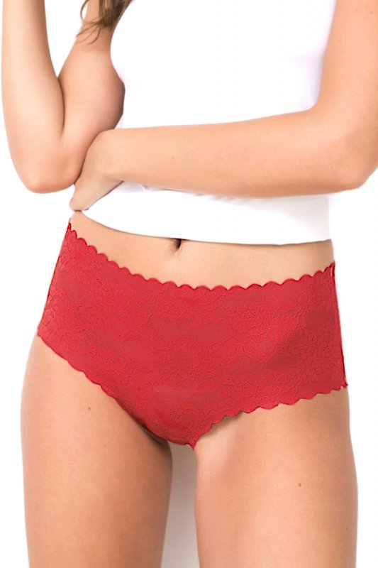 Figi damskie Julimex  Bellie czerwone maxi