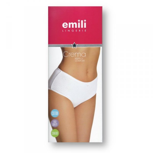 Figi damskie Emili Crema białe