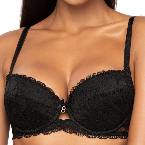 Biustonosz push-up Lindsay 0203/11 czarny Mat
