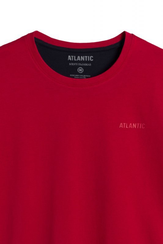 Piżama męska Atlantic 370 czerwono-granatowa