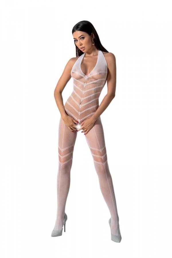 Bodystocking BS100 biały Passion