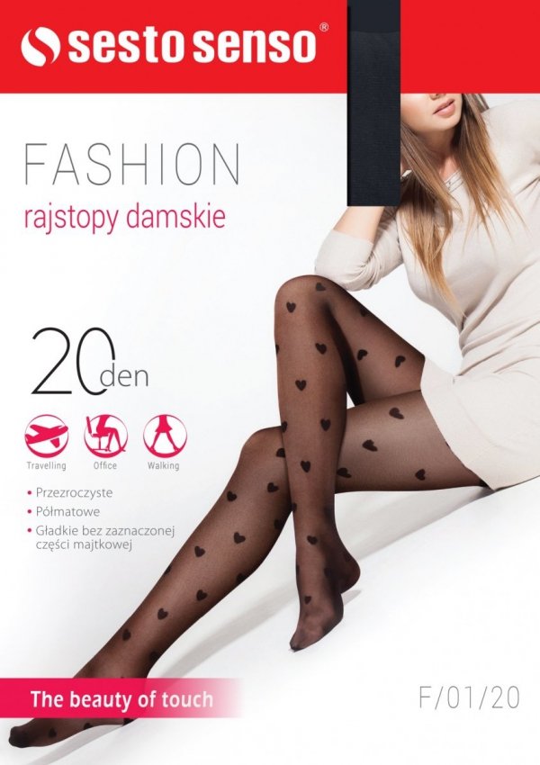 Rajstopy damskie Fashion 20 DEN F/01/20 Sesto Senso