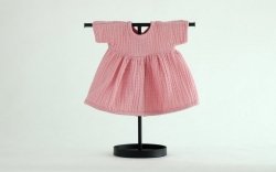 Lillitoy, sukienka muślinowa, dla lalki 38cm, różowa