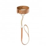 Bijoux Indiscrets - MAZE Wide Choker & Leash Brown Bijoux Indiscrets - MAZE Wide Choker & Leash Brown