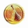 Honey lid TO-82 – design 7 – vintage beehive illustration