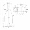 Butelka Sparkling Inkerman 750 ml Flint – widok z przodu