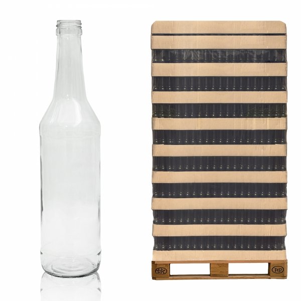 Szklana butelka Lieh 500 ml na alkohol – paleta 1512 szt. idealna dla hurtu.