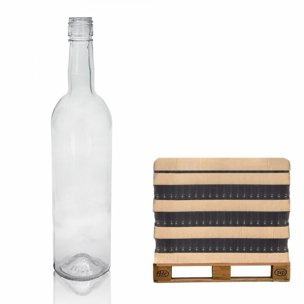 półpaleta butelek do wina