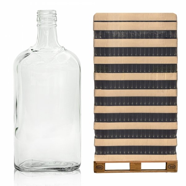 Szklana butelka MARYNARZ 500 ml na alkohol – paleta 1750 szt. idealna dla hurtu.