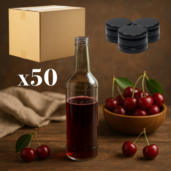 Butelka Standard Lieh 500 ml z nakrętką 28 mm w kartonie 50 szt