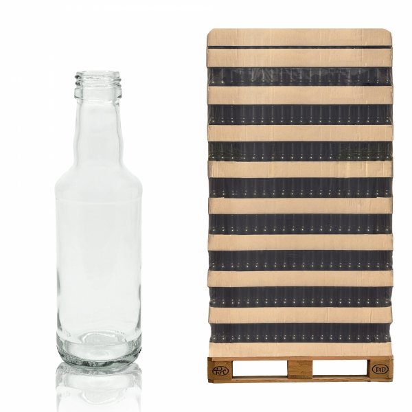 Monopol 200 ml bottle for vodka and liquors – close-up