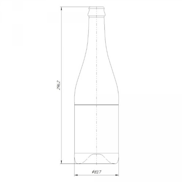 RSZ Butelka Dorato 750 ml Brązowa - Paleta 1232 szt.