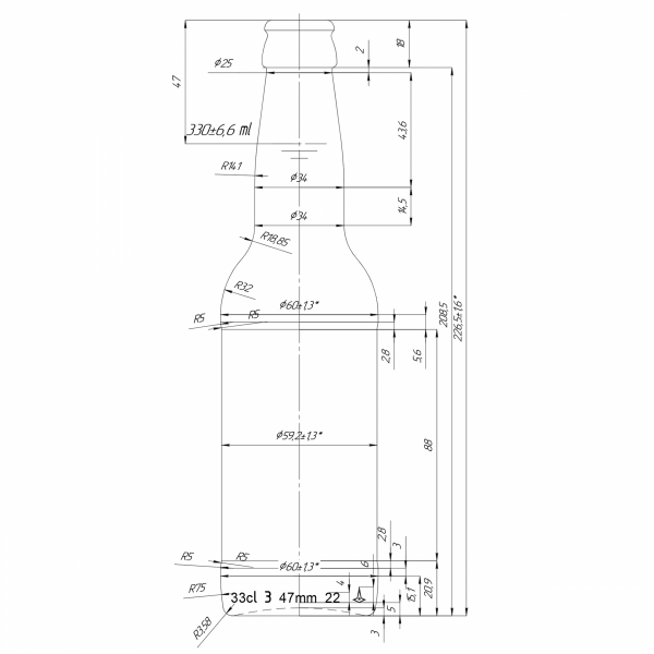 RSZ Butelka Long-neck super light 330 - Paleta 3339 szt