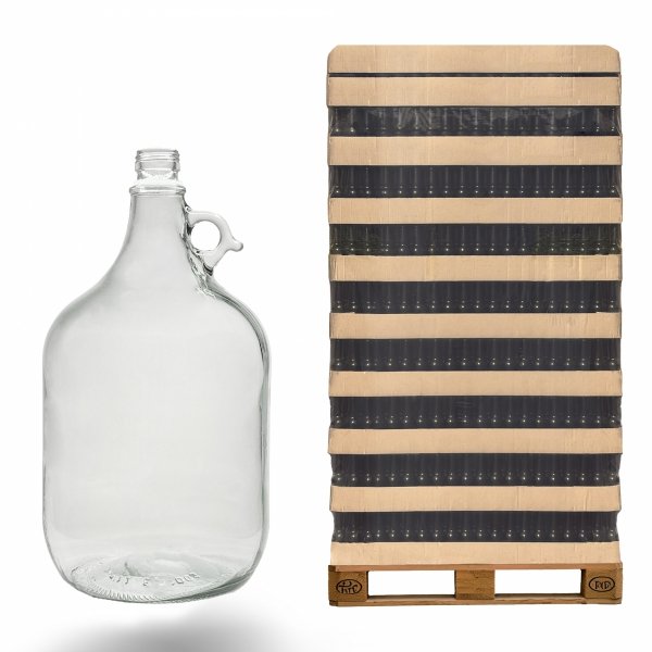 Szklany gąsior Balon Dama 5000 ml na alkohol – paleta 108 szt. idealna dla hurtu.