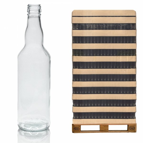 Szklana butelka Monopol 500 ml na alkohol – paleta 1344 szt. idealna dla hurtu.