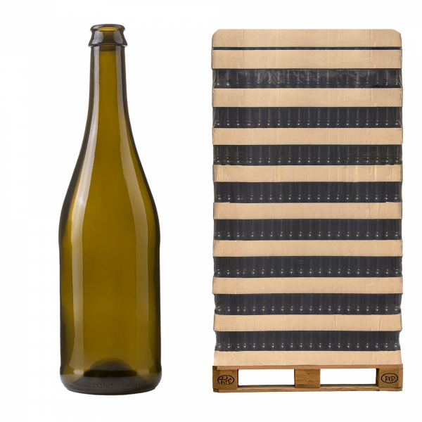 RSZ Butelka Dorato 750 ml Brązowa - Paleta 1232 szt.