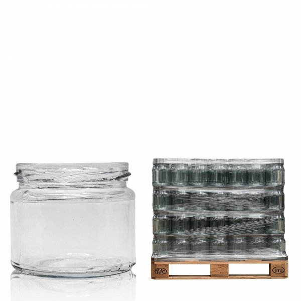Słoik szklany 330 ml na miód – półpaleta 900 szt., sprzedaż słoików dla producentów.
