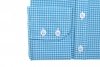 Koszula Damska Slim z długim rękawem - w niebiesko-białą kratkę
