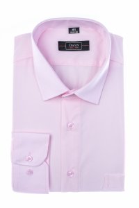 Koszula długi rękaw Slim - różowa 