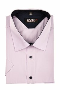 Koszula męska XXL - jasnofioletowa z granatowymi dodatkami