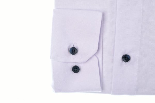 Koszula męska Slim RC2 - biała z tkaniny z recyklingu