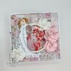 Kartka ręcznie robiona na Ślub z shakerem i złoceniem 006 | Craftvena
