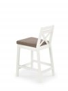 Krzesło barowe BORYS LOW białe/inari 23