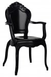 Krzesło KING ARM czarne
