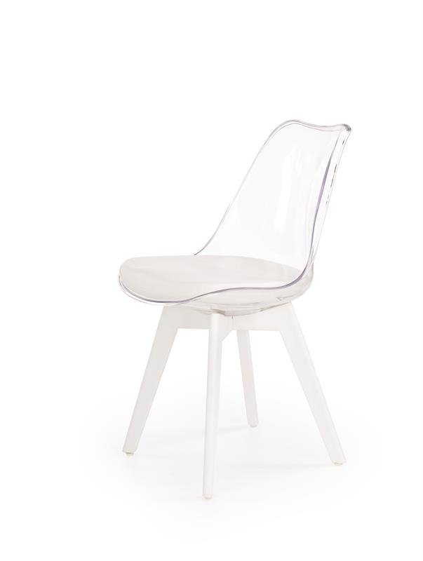 Krzesło K245 bezbarwne/białe