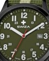 zegarek SWIZA Kretos Gent SST black-olive-green WAT.0251.1102