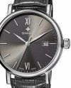 Zegarek damski SWIZA  ALZA Gent, SST, anthracite, grey WAT.0141.1004