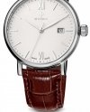Zegarek męski ALZA Gent, SST, white, brown WAT.0141.1001