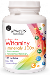 Aliness Witaminy i Minerały (20 składników) 100% x 120 tabletek