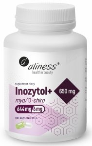 MEDICALINE Aliness Inozytol 650 mg + B6 x 100 vege caps